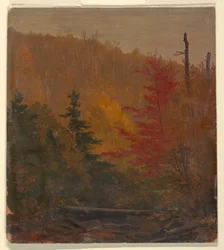Dessin, probablement près de Katahdin, automne, 1865-70