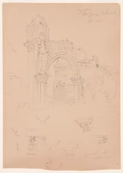 Dessin, ruines de l