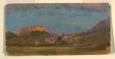 Dessin, Salzbourg, Autriche vue de l