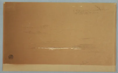 Dessin, paysage marin, côte du Labrador, juin ou juillet 1859