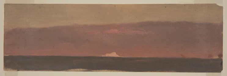 Dessin, paysage marin avec iceberg, 1859