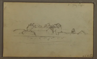 Dessin, Croquis, Équateur ou Colombie ; Verso : Croquis, Équateur ou Colombie, 1857