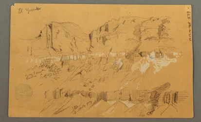 Dessin, croquis, vallée d