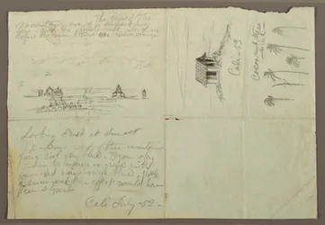 Dessin, Croquis de Calé, Colombie, juillet 1853
