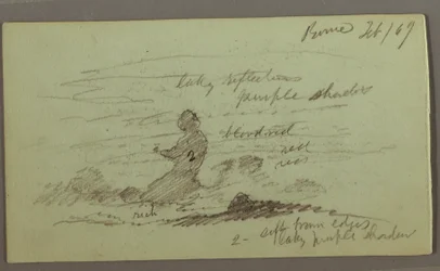Dessin, étude du ciel, février 1869