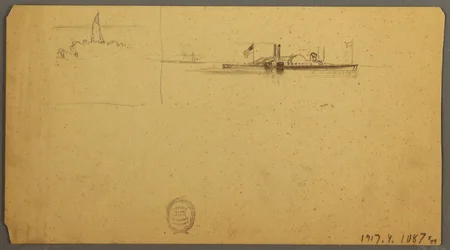 Dessin, Étude du ciel sur la crête, juin 1882
