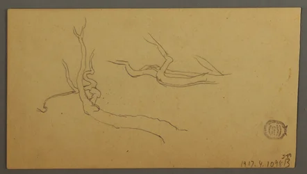 Dessin, Étude du ciel sur la crête et l