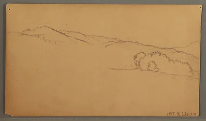 Dessin, étude du ciel, peut-être 1873