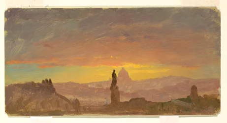 Dessin, Saint-Pierre, Rome, représenté, 1868-69