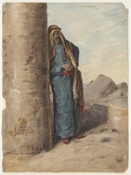 Dessin, Bédouin debout, 1868