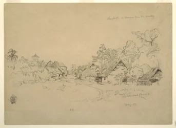 Dessin, rue de Mompos, Colombie, mai 1853