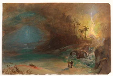 Dessin, étude pour "Apothéose à Thomas Cole", vers 1847