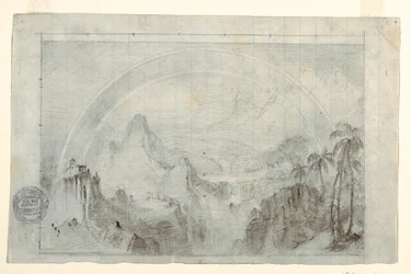 Dessin, étude pour "La saison des pluies sous les tropiques", 1865-66