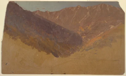 Dessin, étude du Grand Bassin, Mt. Katahdin, 1860-70