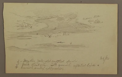 Dessin, sommet et ciel, juillet 1881