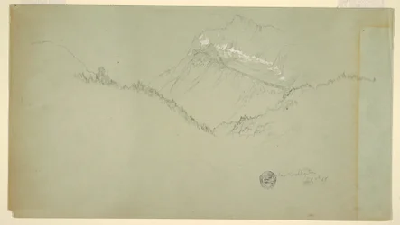 Dessin, sommet du Watzmann, près de Berchtesgaden, 9 juillet 1868