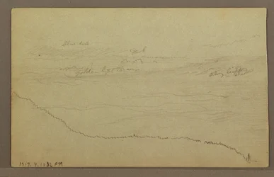Dessin, arbres, peut-être années 1860