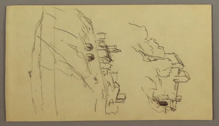 Dessin, Deux études de ville au sommet d