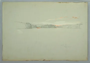 Dessin, lac Upper Tongue, 1er octobre 1879