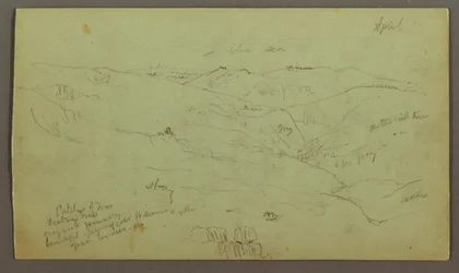 Dessin, Vallée, avril peut-être 1868