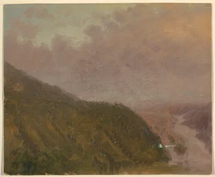 Dessin, Vallée depuis le sommet d