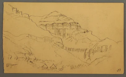 Dessin, Valleyside, février 1869 