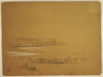 Dessin, anse des Baleines, île de Grand Manan, Canada, septembre 1851