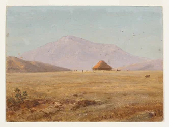 Équateur  plateau montagneux avec cabane