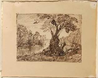 Paysage fluvial imaginaire