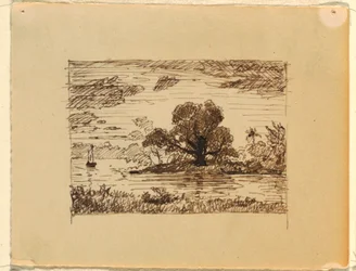 Paysage fluvial imaginaire