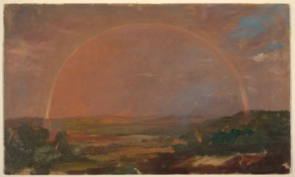 Arc-en-ciel sur un Paysage Vallonné