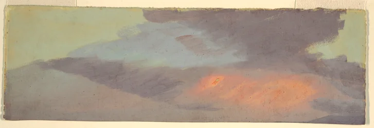 Étude de nuage au coucher du soleil