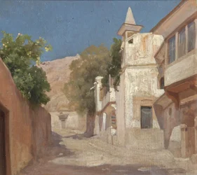 Vue de la maison de Sir Richard et Lady Burton à Damas, 1873