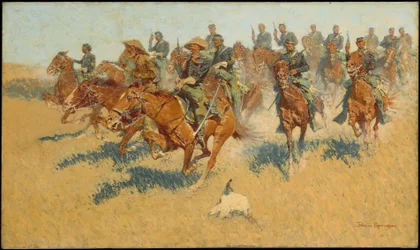 Charge de cavalerie dans les plaines du sud