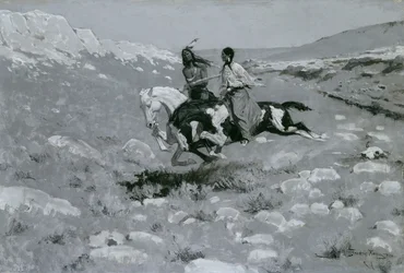 Cérémonie du cheval le plus rapide, vers 1900