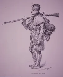 Trappeur franco-canadien Coureur du Bois