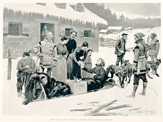 Comment le Père Noël arrive au Canada