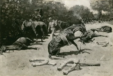 Comment les chevaux sont morts pour leur pays à Santiago, 1899