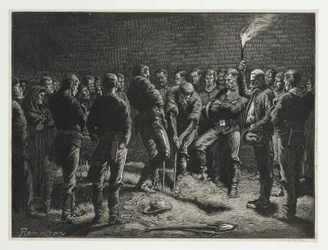 La campagne Apache - enterrement des hommes de Hatfield, de Harper