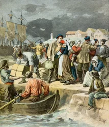 Départ des pêcheurs bretons