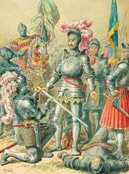 Le roi François Ier à la bataille de Pavie