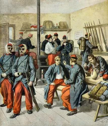 préparation des manœuvres sur la neige