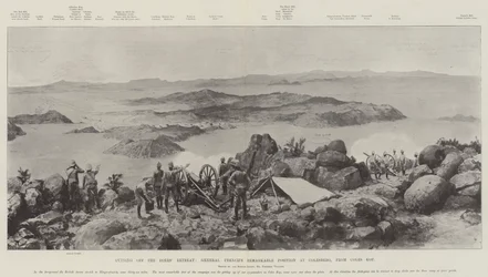 Couper la retraite des Boers, la position remarquable du général French à Colesberg, depuis Coles Kop