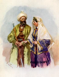 Un Turcoman et sa femme