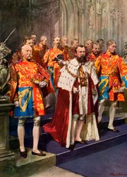 Officiers du Collège des Hérauts, cérémonie de couronnement