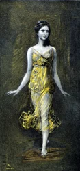 Isadora Duncan (1878 - 1927) par Kaulbac. Novembre 1902