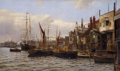 La Rivière à Limehouse, vers 1890