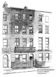 Maison de Benjamin Franklin, 36 Craven Street, Londres, 1912