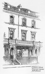 Maison de George Borrow, Hereford Square, Londres, 1912