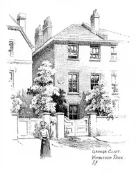 Maison de George Eliot, Wimbledon Park, Londres, 1912